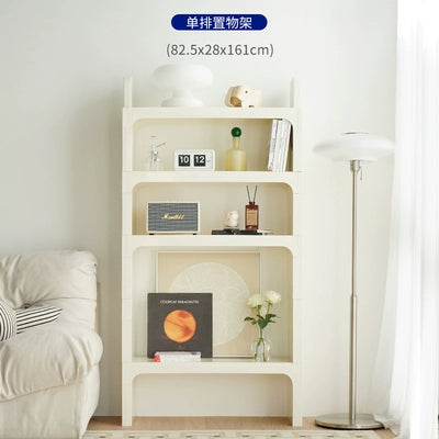 Kombinationsregal mittelalterlicher Modul-Lagerschrank in minimalistischem Bodenbücherregal mehrschichtiges Präsentationsregal 