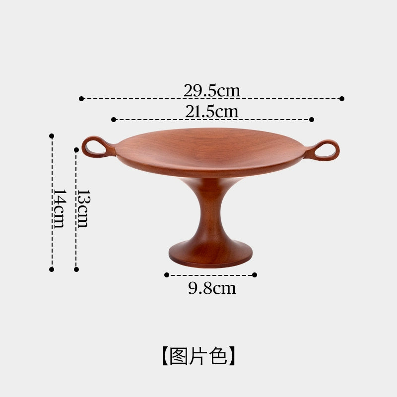 Mittelalterliches Tablett aus Massivholz in Wabi-Sabi-Windtablett, Aufbewahrungsornament, Schreibtischregal, Fotografie-Requisiten 