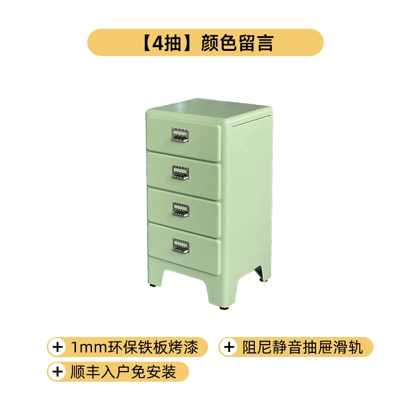 Retro Schubladenschrank mittelalterlicher Industriestil Japanischer Ins Dekorativer Spind Haushaltswohnzimmer Metallseitenschrank 