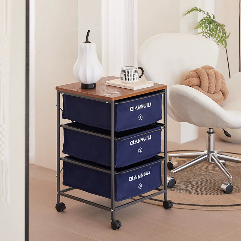 Industrial Style Drawer Type Storage Cabinet Mobile Medieval Shelf Under Table Storage Cabinet Japanese Trolley
