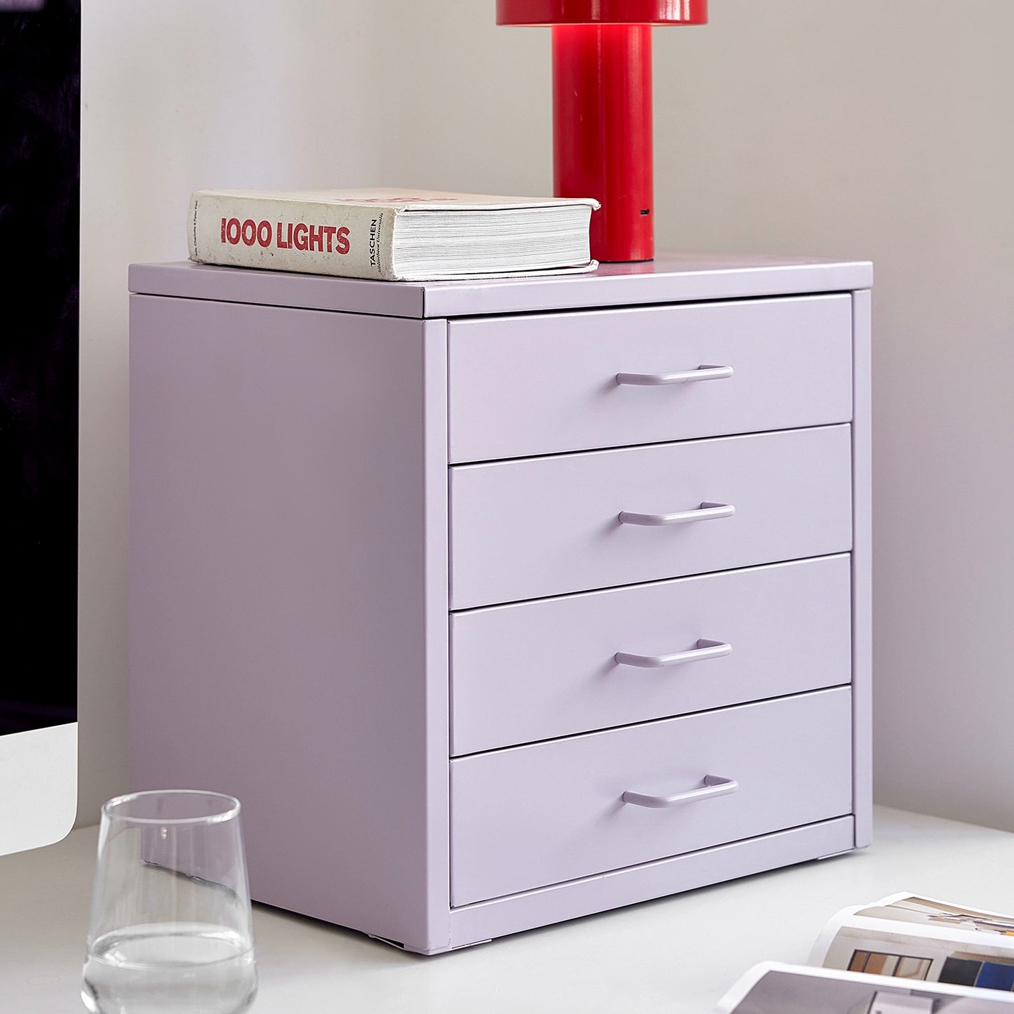 Desktop-Aufbewahrungsschrank Büro Schreibwaren Schließfach Haushalt Kleine Einheit Kosmetik Mehrschichtregal 