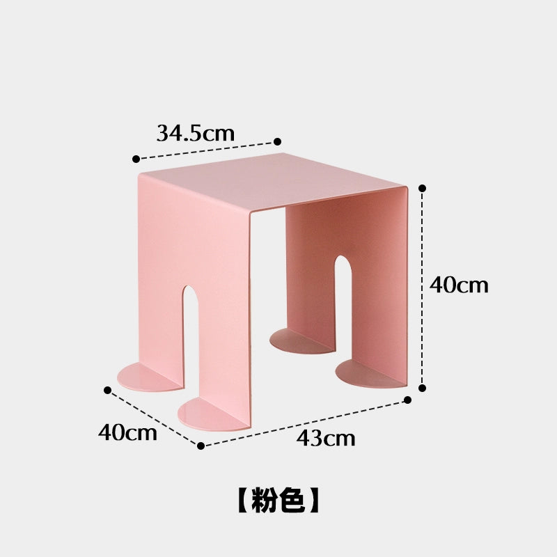 Dopamin-Schuhwechselhocker, kreativer Schmiedeeisen-Internet-Promi-Schuhhocker, kleiner Hocker, Home-Designer, niedriger Hocker, robust und langlebig 