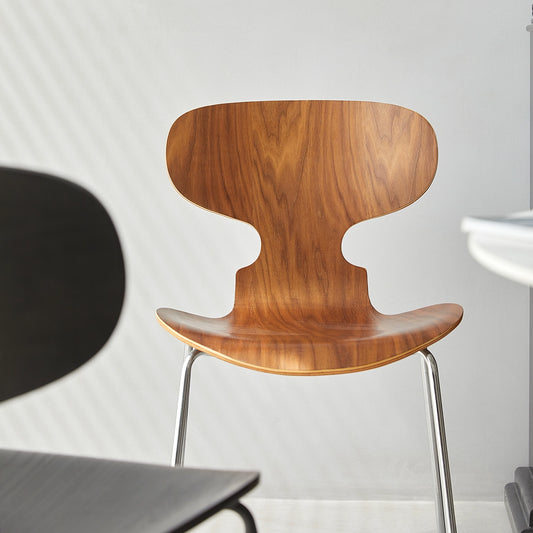 Ant Chair Danish Designer Dining Chair Ins Popularins Medieval Chair Coffee Shop Solid Wood Backrest Stool