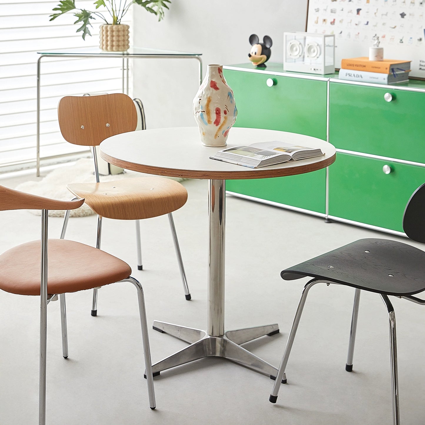 Eames Tisch Internet-Prominente Ins Wind alter runder Tisch einfacher quadratischer Esstisch Haushalt kleine Wohnung 