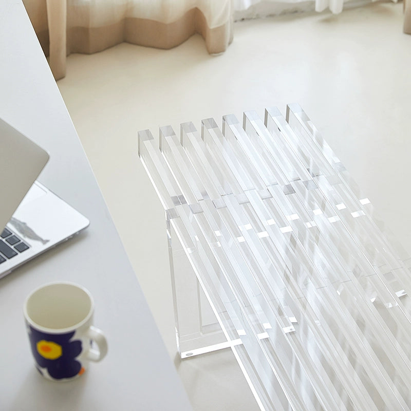 Acrylic bench art studio stool designer bedside stool bedroom Internet celebrity shoe changing stool