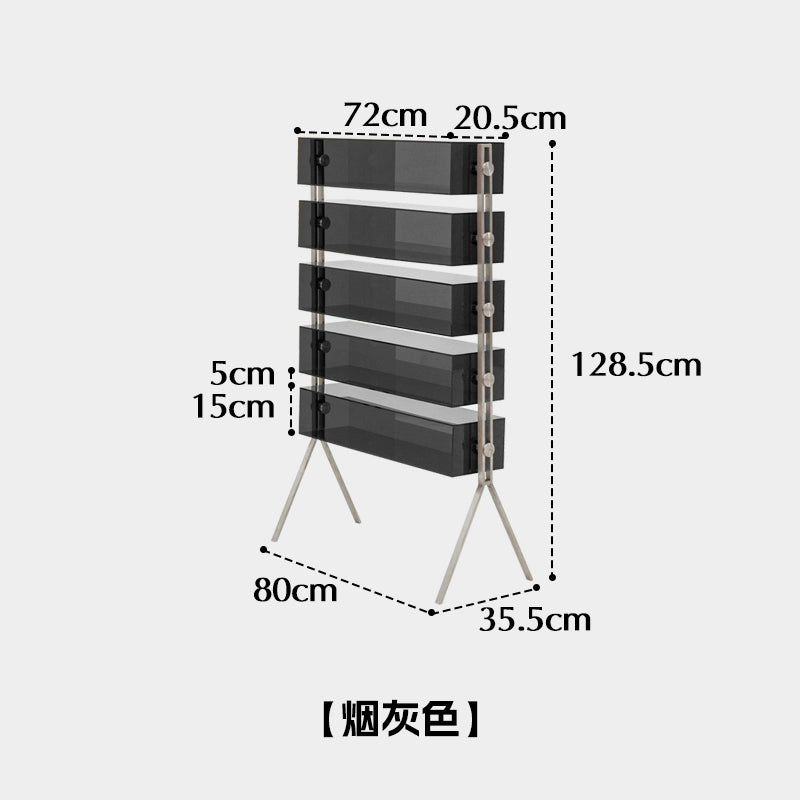 Acrylic shelf Multi-layer floor-to-ceiling household display rack Figure display shelf Cup storage cabinet