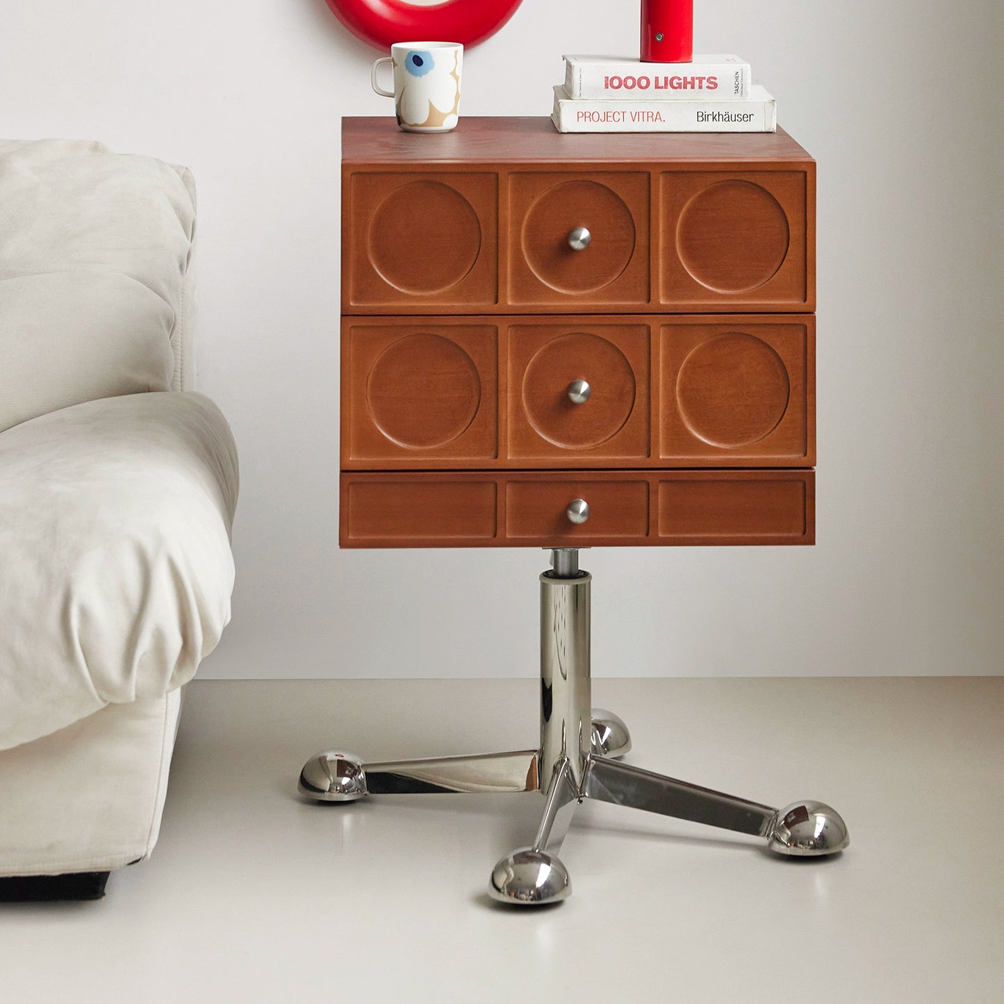 Mittelalterlicher Nachttisch aus Massivholz, Haushalts- und Schlafzimmerschrank, leichter Luxus, High-End-Seitenschrank, Regal, Kreativität 