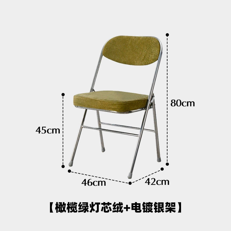 Retro restaurant stuhl antike cord klappstuhl Ins Popularcafe alten rückenlehne esszimmerstuhl 