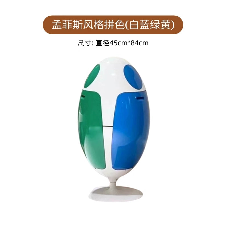 Dinosaurier-Ei-Mülleimer, großes Fassungsvermögen, hochwertiger Internet-Promi, Küchenklassifizierung, Aufbewahrungseimer, Bodenkreativität 