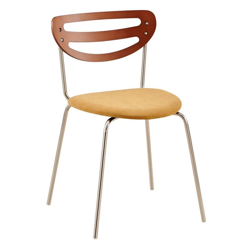 Mittelalterlicher Esszimmerstuhl aus Massivholz, einfacher moderner Heimstuhl, Designer-Restauranthocker, lässiger Rückenlehnenstuhl 