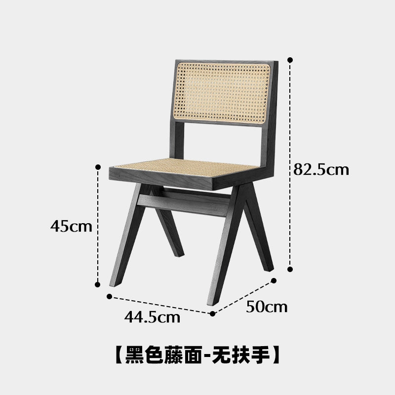 Chandigarh Stuhl Massivholz Rattan Esszimmerstuhl Mittelalter Designerstuhl Wabi Sabi Wind Retro Stuhl B &amp; B 