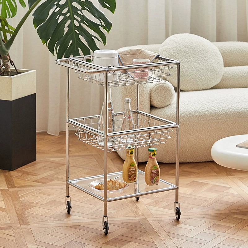 Glaswagengestell Edelstahl mittelalterlicher Rand wenige Ins Wind Küchenablagekorb abnehmbar 