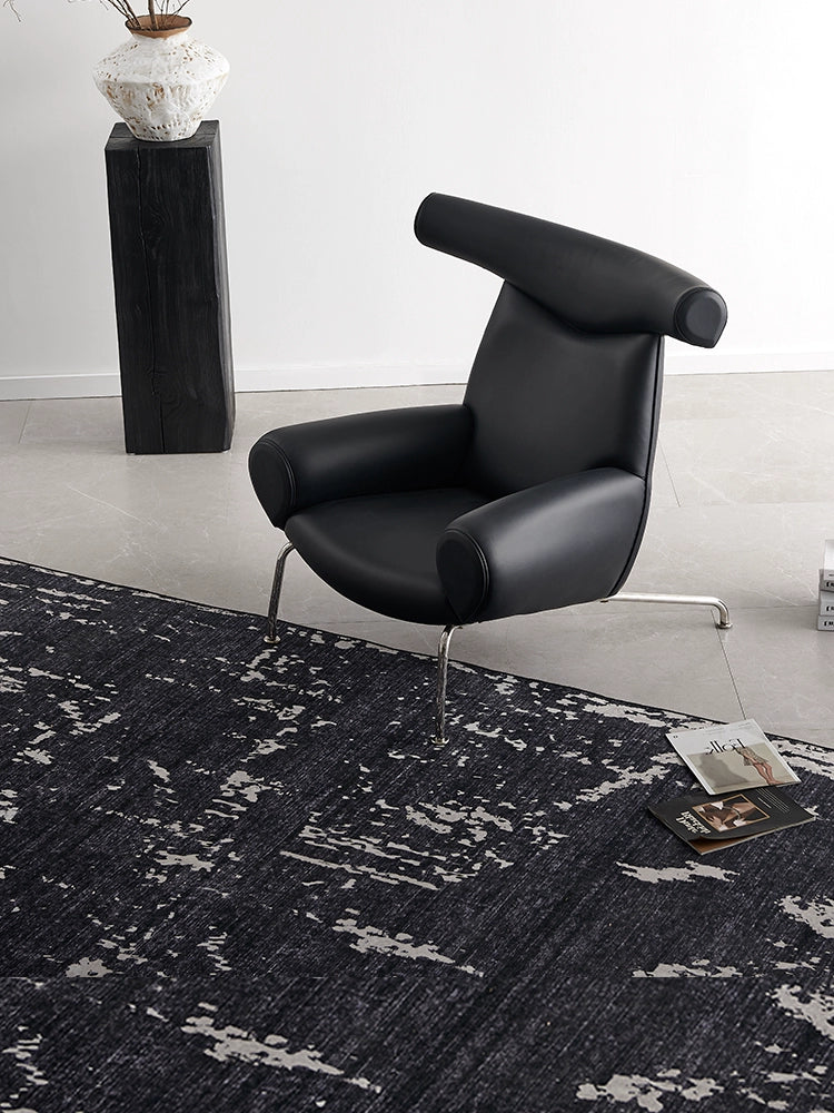 Italian Light Luxury Leather Leisure Chair Single Sofa Chair Designer Recliner Living Room Balcony Creative Art Tiger Chair