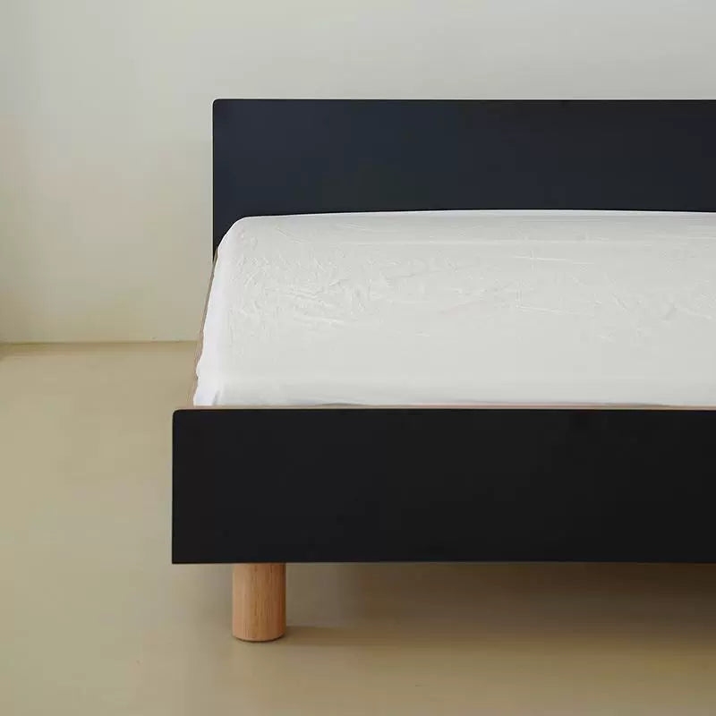 Ocean Board Bettbrett, Massivholz, Designer 1,5 m Einzelbettrahmen, Japanisches minimalistisches 1,8 m Doppelbettkopfteil 