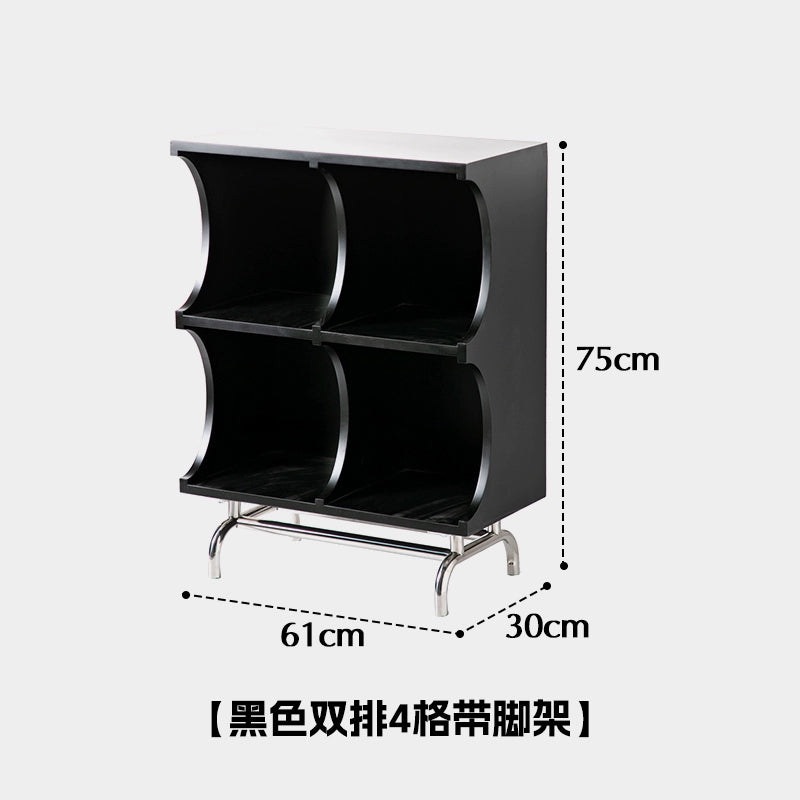 Mittelalterlicher Beistelltisch Minimalistischer moderner Nachttisch Massivholzregal Aufbewahrungsbücherregal Kreativer Esszimmer-Beistelltisch 