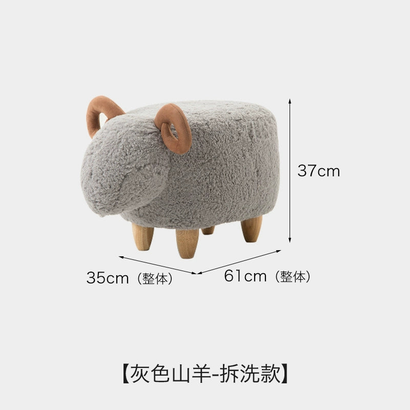 Lamb Sean Niedriger Hocker Kann Verstaut Werden Bank Haushalt Kinder Schuhwechsel Tierhocker Kreativer Kleiner Stuhl 