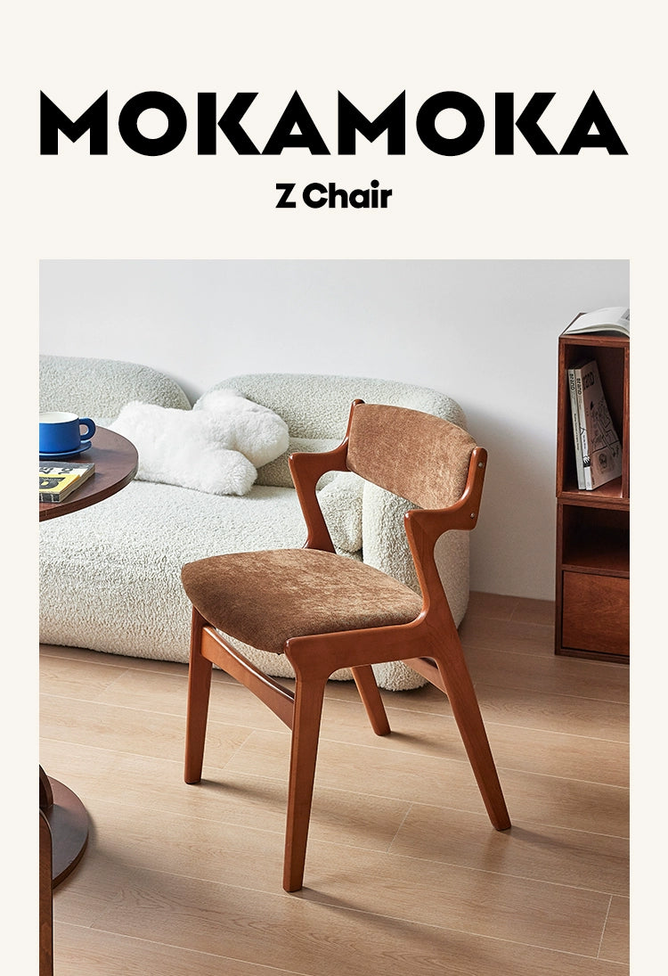 Mittelalterlicher Esszimmerstuhl aus Massivholz, nordischer Retro-Designerstuhl mit weicher Rückenlehne, lässiger Schreibtischstuhl 