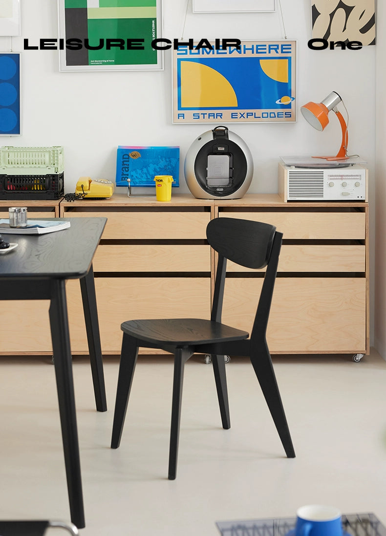 Esszimmerstuhl aus massivem Holz, mittelalterlich, minimalistisch, Ins, Log-Stil, Schreibtischstuhl, Wohnzimmer, Zuhause, Wabi Sabi, Rückenlehnenhocker 