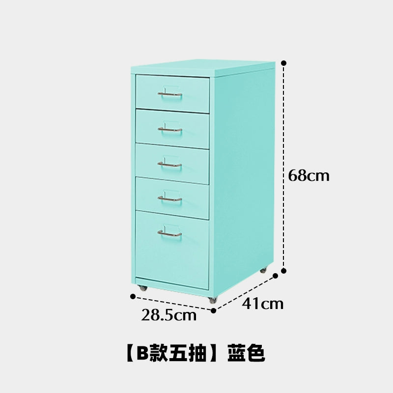Mobiler Lagerschrank Cremefarbener Wind einfacher Truhenschrank aus Schmiedeeisen Home Schlafzimmer Nachttisch Dopamin kreativ 