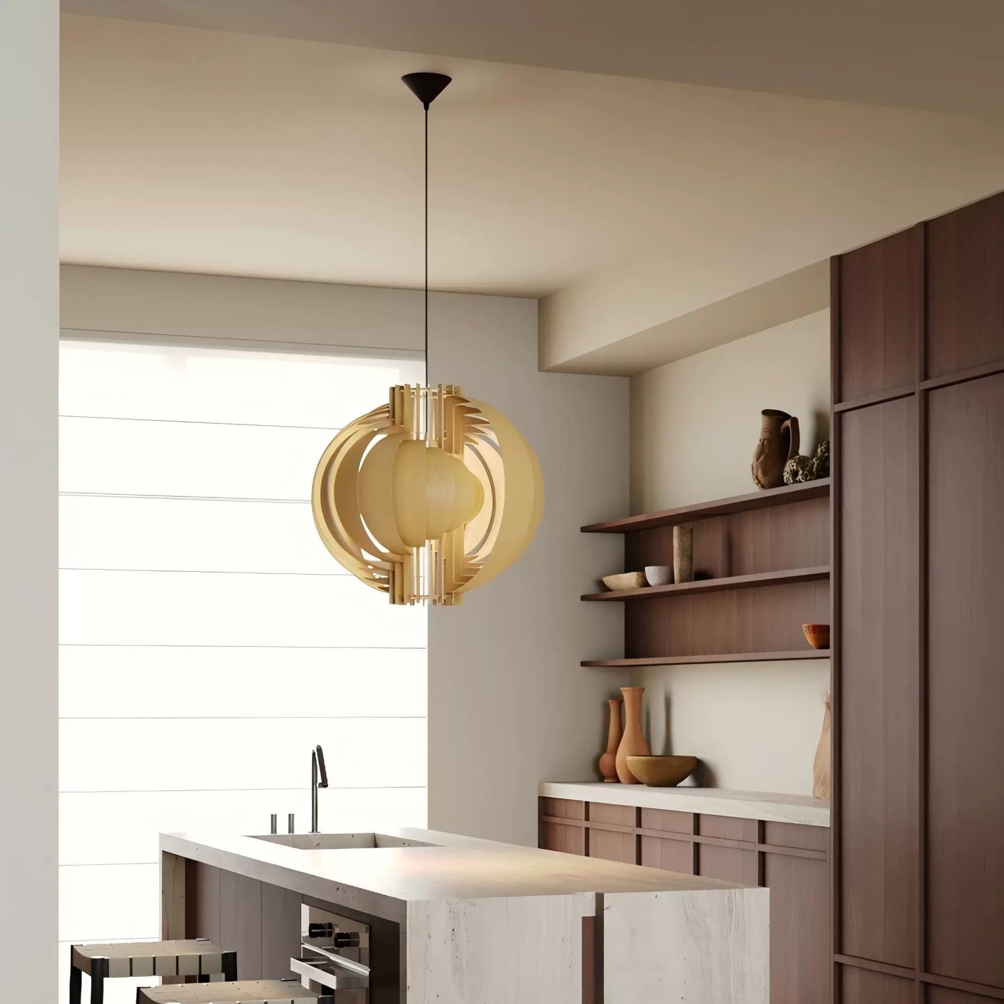 Mittelalterlicher Log Wind Mond Kronleuchter Wabi Sabi Restaurant Kronleuchter Bar Bed and Breakfast Atmosphäre Beleuchtung Kreativität