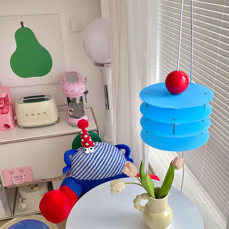Niedliche Kinderzimmer Schlafzimmer Nachttischlampe Veranda Creme Wind Kronleuchter Kreative Memphis Bar Hängelampe 