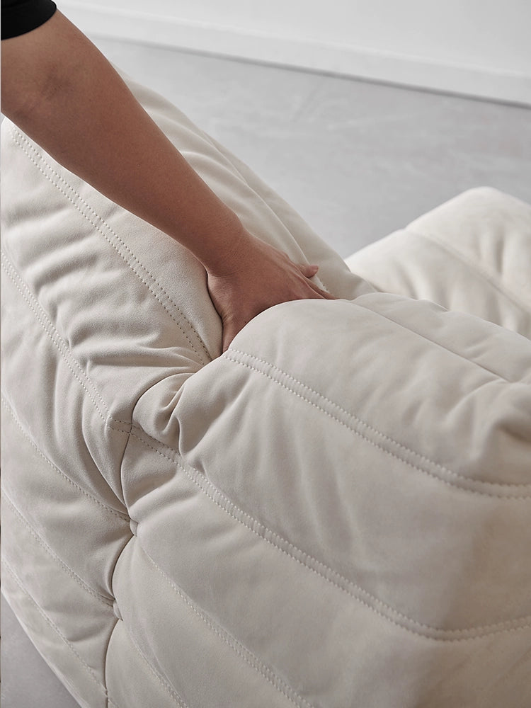 Home Ins Popular Caterpillar Sofa Togo Cream Wind Lazy Sofa Small Apartment Leisure Single Sofa