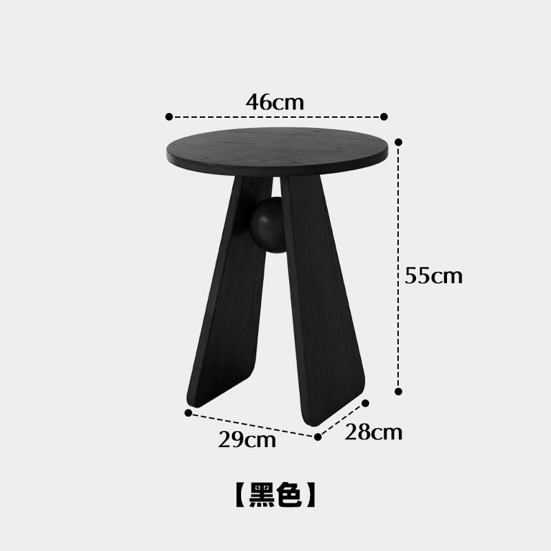 Mittelalterliche Massivholzkante paar Designer Licht Luxus High-End kleiner Couchtisch kreative Nachttisch Balkon kleiner Tisch 