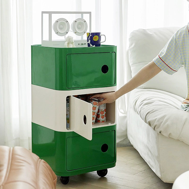 Beweglicher Nachttisch Einfacher mittelalterlicher Lagerschrank Ins Popularins Windregal Kleine Wohnung Seitenschrank 