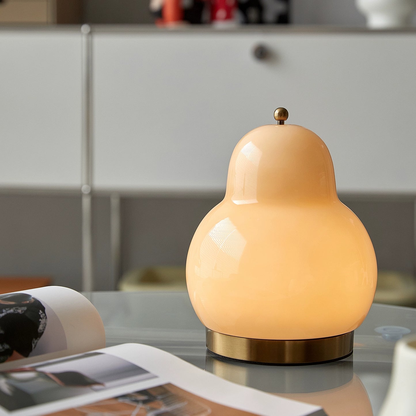 Birnenkopf-Tischlampe, lustige, kreative Nachttischlampe, mittelalterliche warme Atmosphäre, Lampe, Internet-Berühmtheit, Ins-Schlafzimmerlampe 