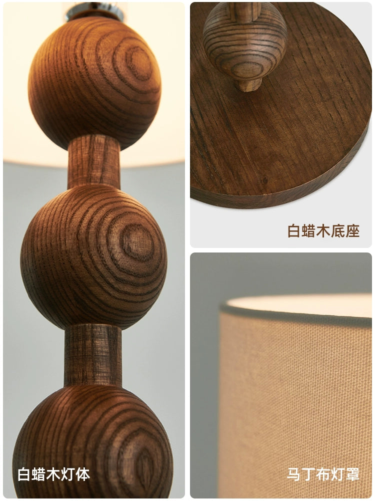 Retro Massivholz Stehlampe Wohnzimmer Schlafzimmer Designer Dekoration Homestay antike Nachttischlampe 