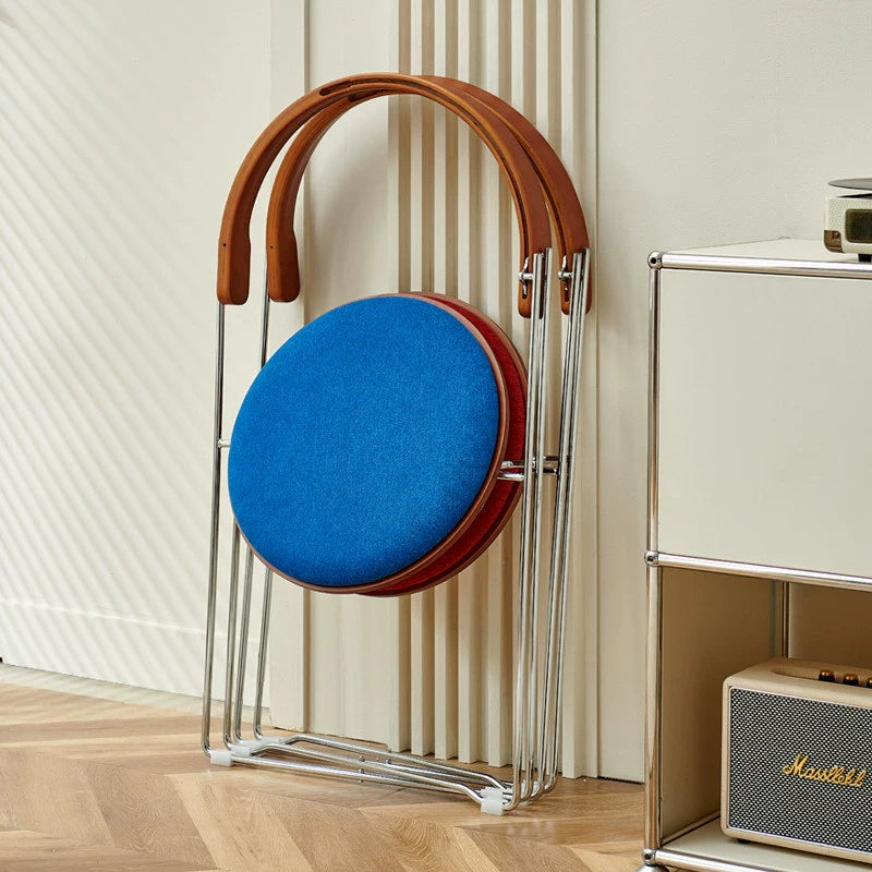 Klapp esszimmer stuhl einfache Nordic retro massivholz stuhl haushalt kleine wohnung Ins Popularleisure schreibtisch stuhl 