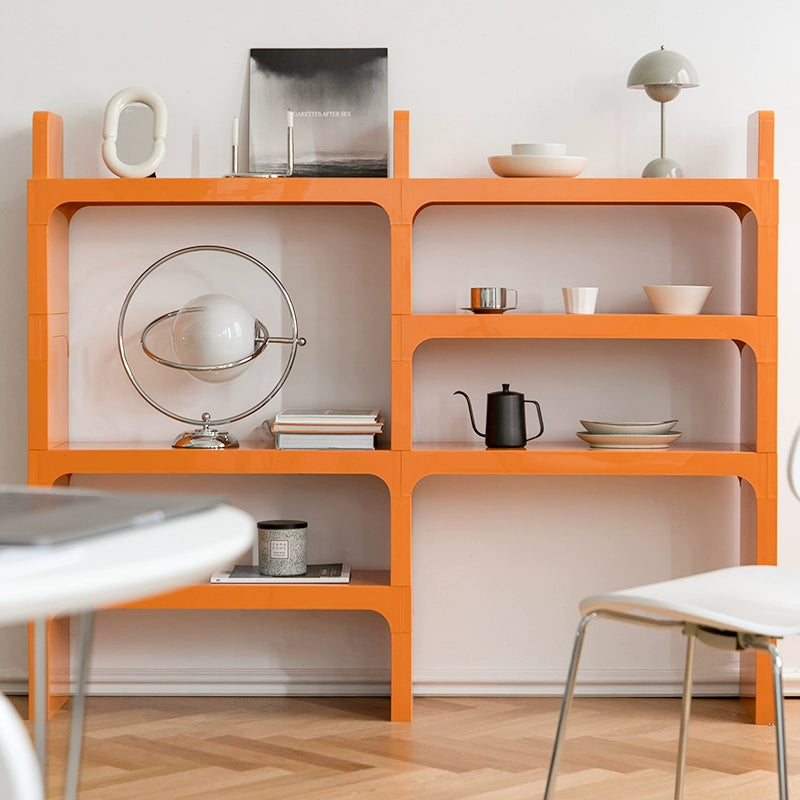 Kombinationsregal mittelalterlicher Modul-Lagerschrank in minimalistischem Bodenbücherregal mehrschichtiges Präsentationsregal 