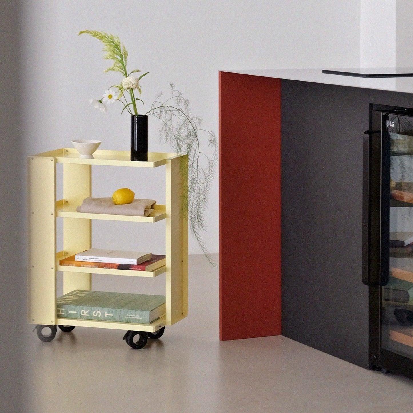 Mobiler Trolley-Rack Schmiedeeisen Sofa Beistelltisch Moderner einfacher Nachttisch Kleiner Couchtisch Leichter Luxus 