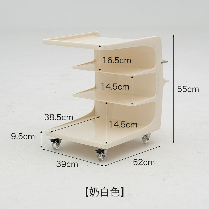 Wohnzimmerwagen Mobiles Regal Einfache Sofaseite Mehrere Internet-Berühmtheits-Speicher-Nachttisch 