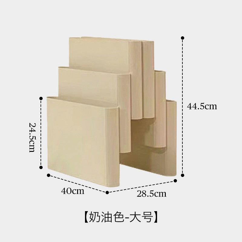 Mittelalterlicher Zeitschriftenständer Internet-Prominente Ins Wind kleines Bücherregal Koreanischer Blogger mit dem gleichen Retro-Dekorationsbücherregal 