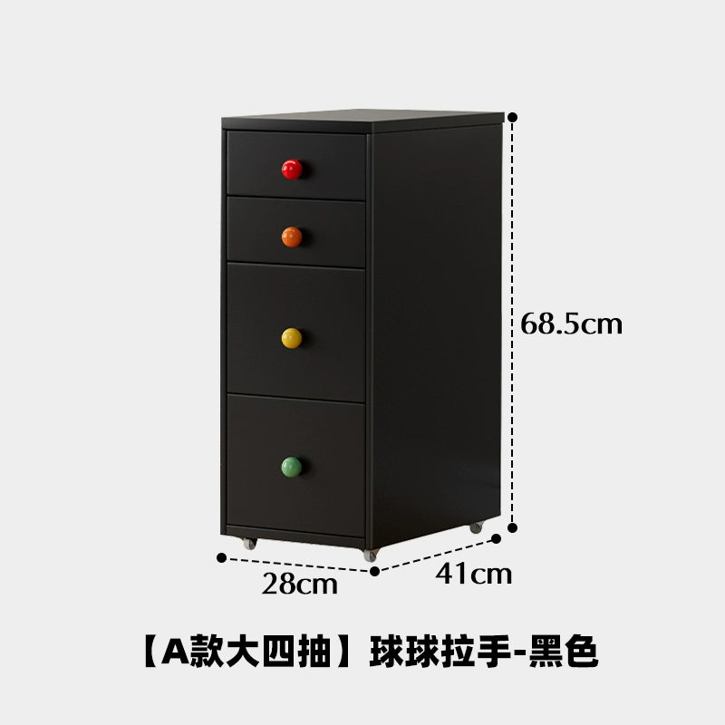 Mobiler Lagerschrank Cremefarbener Wind einfacher Truhenschrank aus Schmiedeeisen Home Schlafzimmer Nachttisch Dopamin kreativ 