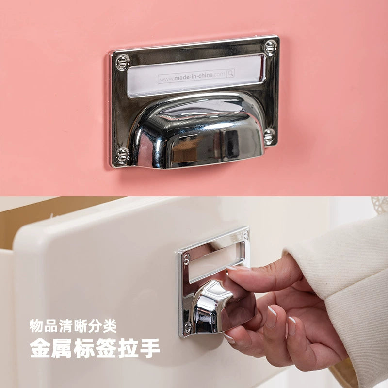 Kommode im japanischen Stil, Retro-Sofa-Seitenschrank, nordischer Stil, kreative Schlafzimmerschublade, Nachttisch 