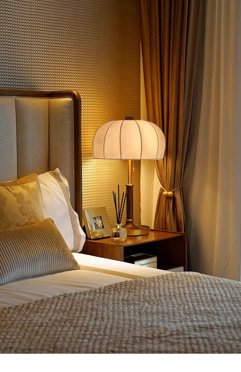 Französische Retro-Schreibtischlampe, amerikanische Wabi-Sabi-Wohnzimmer-Schlafzimmer-Nachttischlampe, Premium-Atmosphäre-Schreibtischlampe 