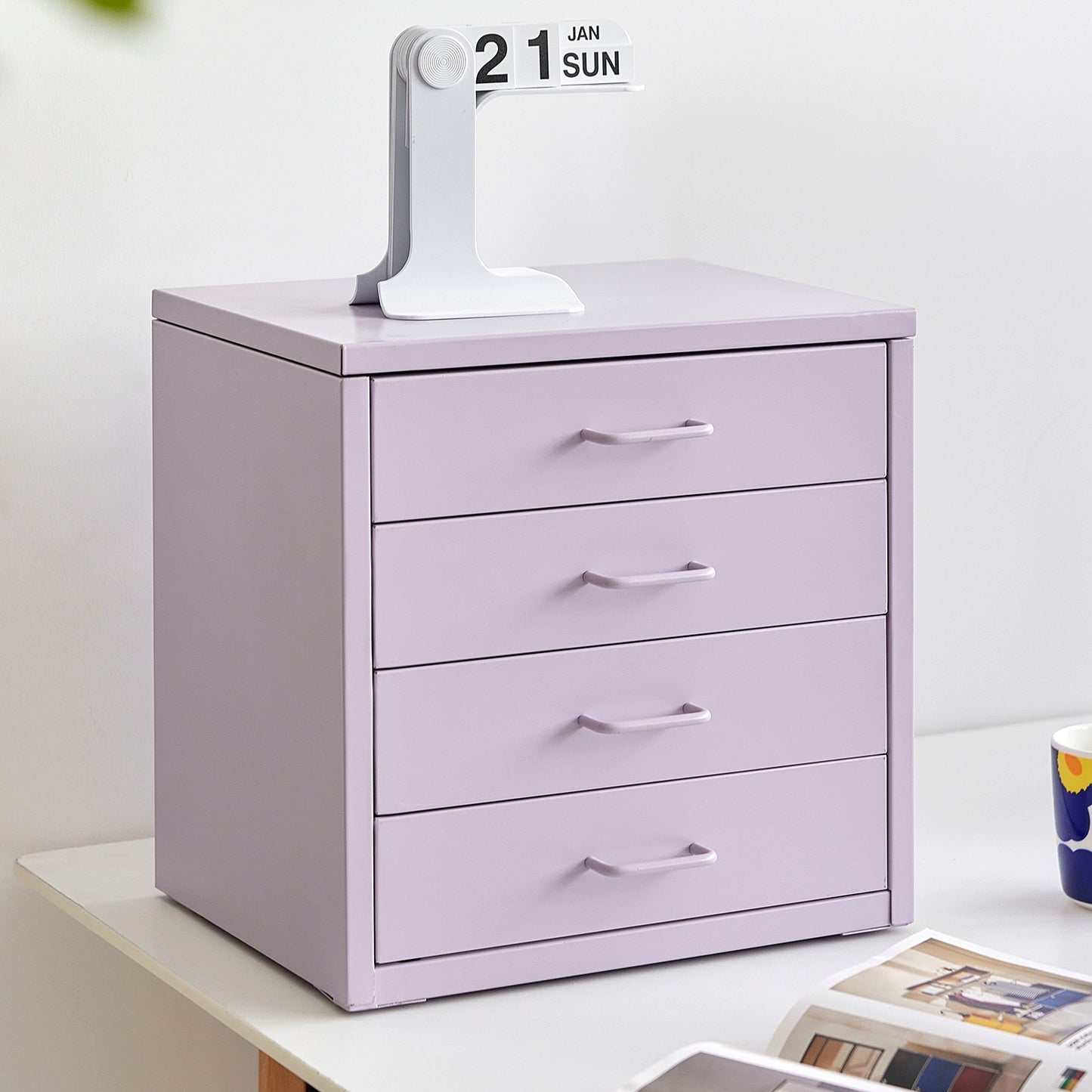 Desktop-Aufbewahrungsschrank Büro Schreibwaren Schließfach Haushalt Kleine Einheit Kosmetik Mehrschichtregal 