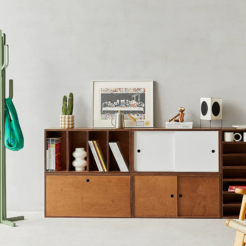 Esszimmer-Seitenschrank-Kombination, Massivholzschrank, mittelalterlicher Lagerschrank, Marine-Panel, TV-Schrank, Lagerboden, Bücherregal 