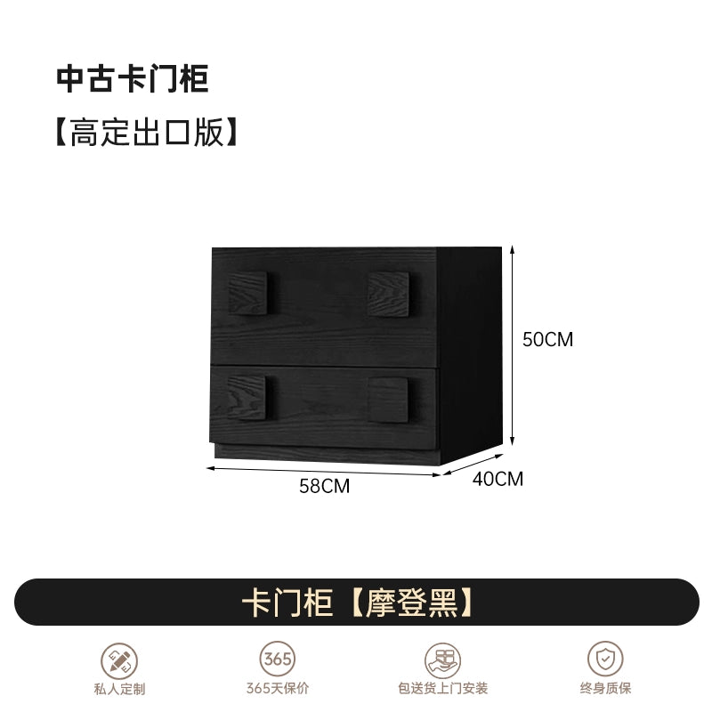 Medieval Carmen Cabinet Multifunctional Combination TV Cabinet Bucket Cabinet Side Cabinet Storage Cabinet Drawer Cabinet Solid Wood Simple Cabinet