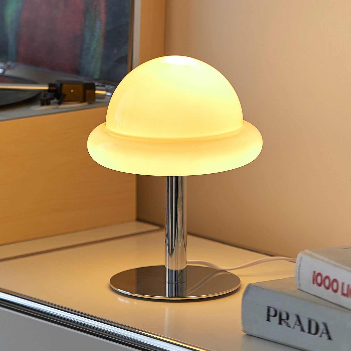 Pilzlampe Schlafzimmer Nachttischlampe Mittelalterliche Atmosphäre Schreibtischlampe Licht Luxus High-End dekorative Lampe Ins Popularsimple 