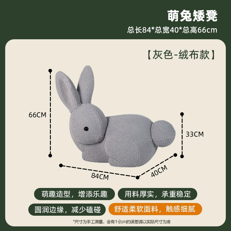 Animal Stool Creative Children's Cartoon Low Stool Cute Modern Simple Home Shoe Stool