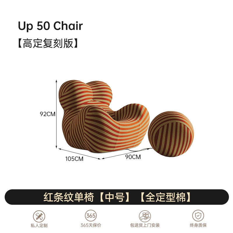 Home Furnishing Mother's Arms Designer Single Leisure Sofa Single Chair Living Room Internet Celebrity Bubble Hydrangea Chair