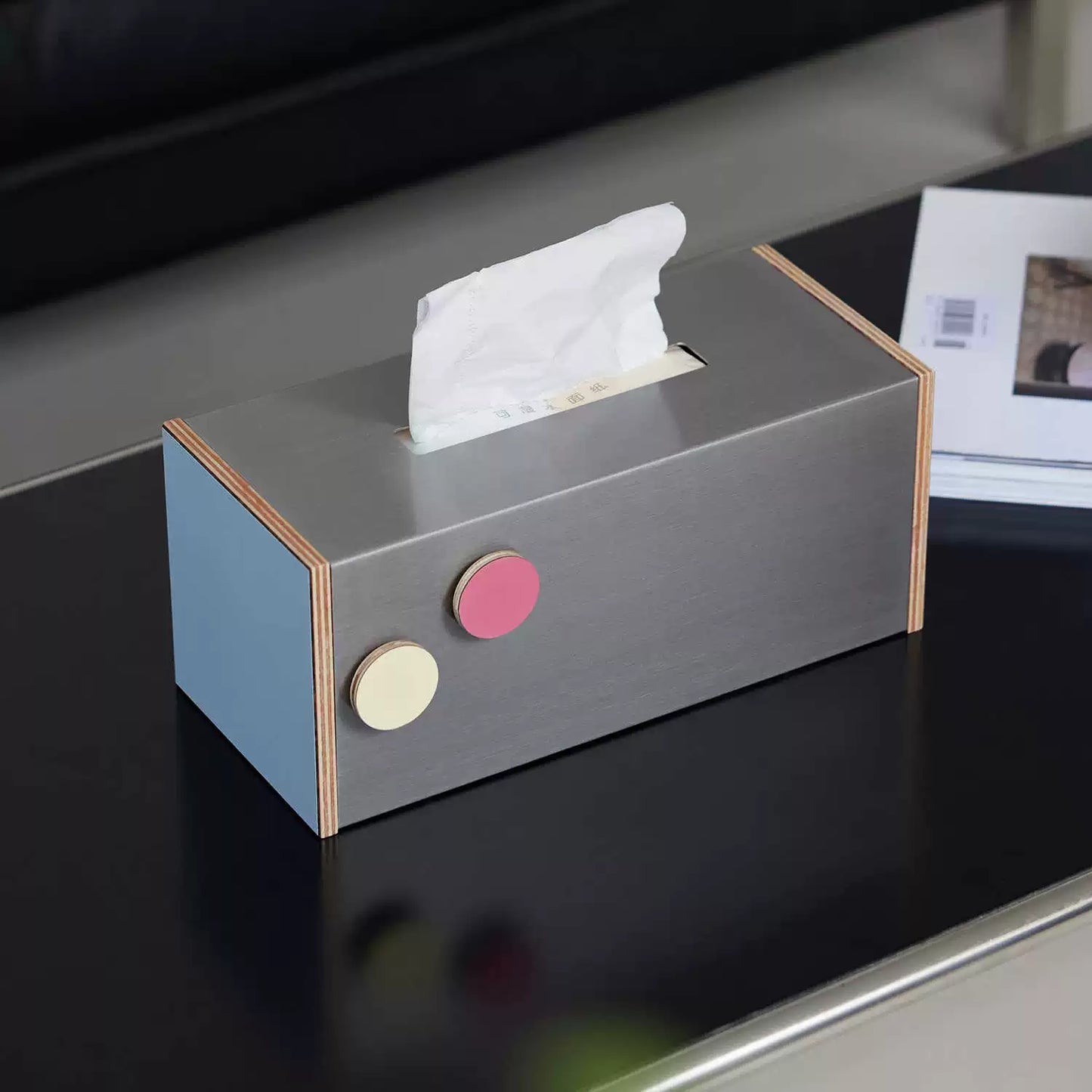 Ozean bord pumpen karton kreative wohnzimmer high-end tissue lagerung box magnetische saug licht luxus Ins Populardesigner 