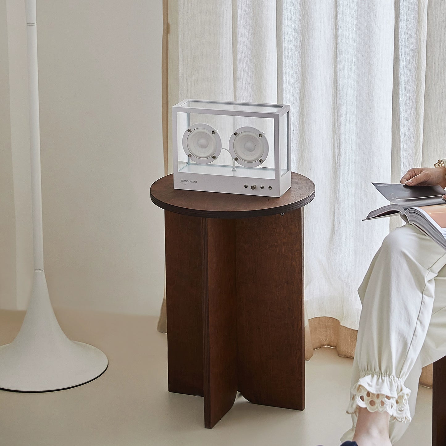 Massivholz rand paar retro sofa kaffee tisch kleine Ins Popularminimalist ecke paar Koreanische blogger runde paar kreative