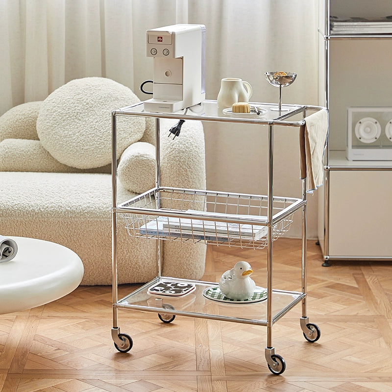 Glaswagengestell Edelstahl mittelalterlicher Rand wenige Ins Wind Küchenablagekorb abnehmbar 