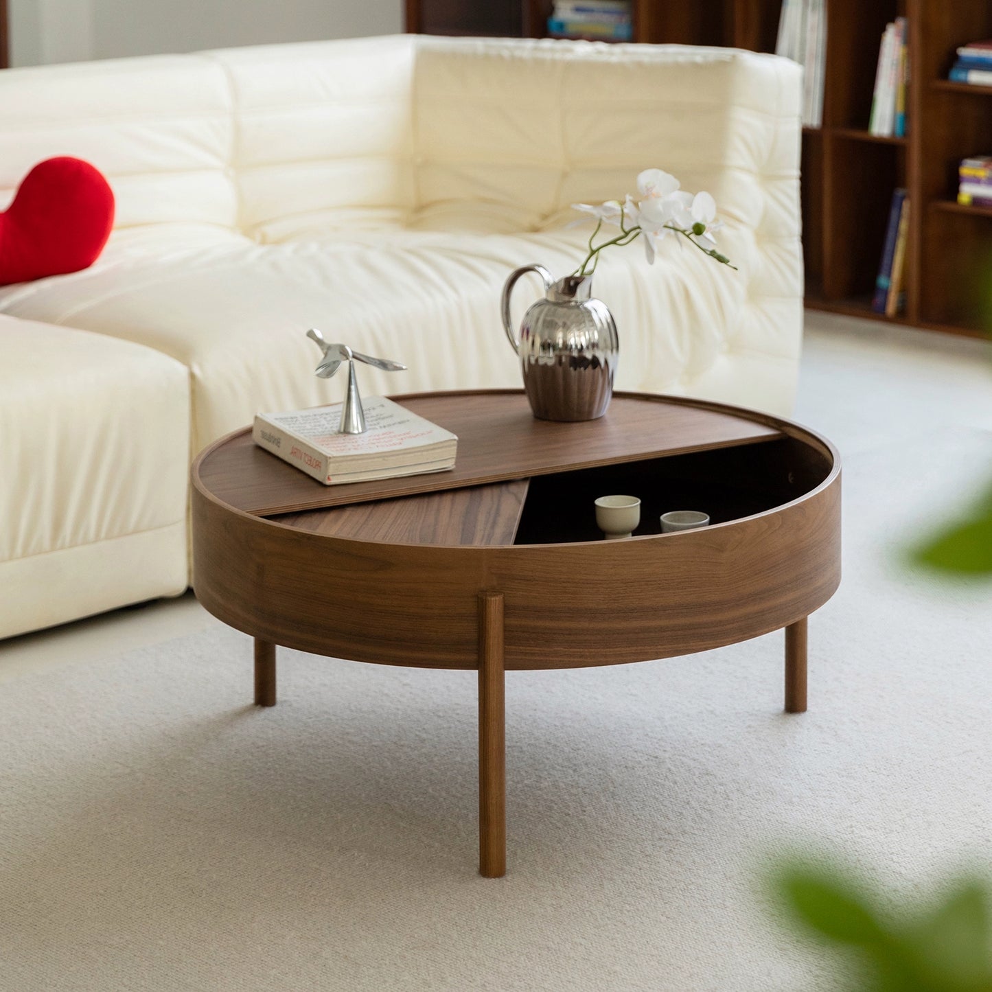 Log Wind Couchtisch Kleine Wohnung Lagerung Teetisch Wohnzimmer Haushalt Massivholz Niedriger Tisch Licht Luxus Fortgeschrittene Mittelalter 