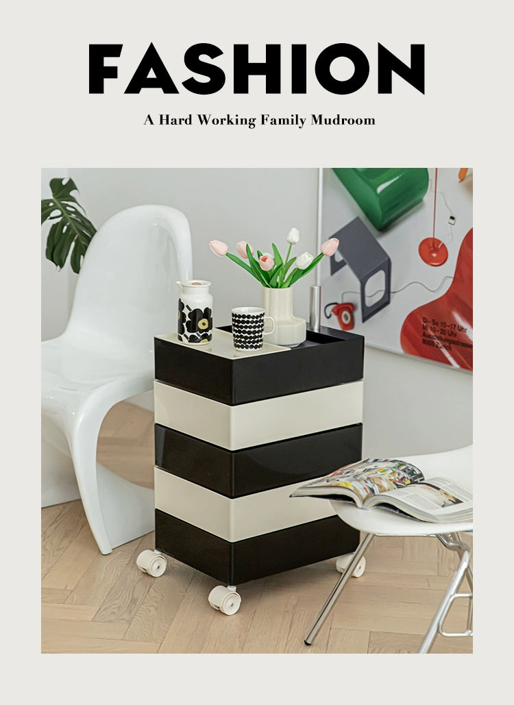 Mehrschichtiger Lagerschrank, drehbar, abnehmbar, Ins Popularins Wind, Nachttisch, Kosmetikschrank, einfach 