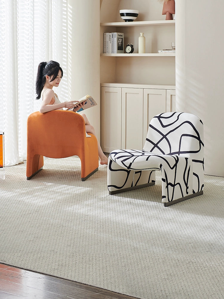 Hills Chair Nordic Single Chair Sofa Modern Minimalist Designer Leisure Sofa Chair Internet Celebrity Wabi-sabi Wind Negotiation Chair